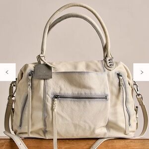 We The Free Emerson Tote Bag with a Free People Charmed Swag Bag Charm, BNWT